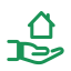 icon for hand holding a house